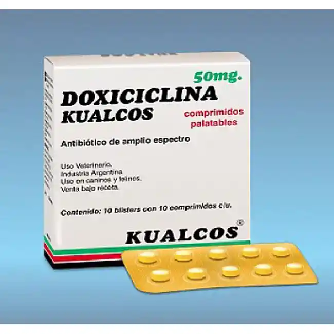 Doxiciclina Kualkos 50 Mg Blister X 10 Tabletas