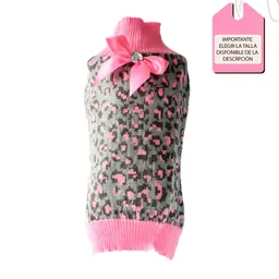 Lazo Saco Sweater Saco De Perro O Gato Animal Print Moño Rosa