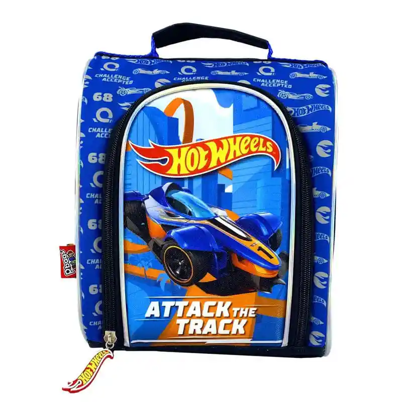 Lonchera Vertical Para Niño Hot Wheels