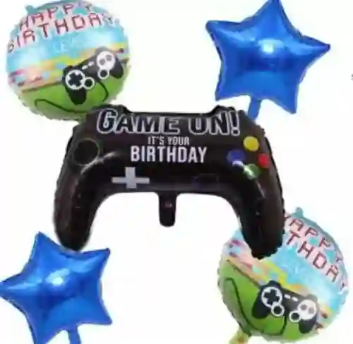 Bouquet O Kit Globos Videojuegos/ Control (sin Inflar)