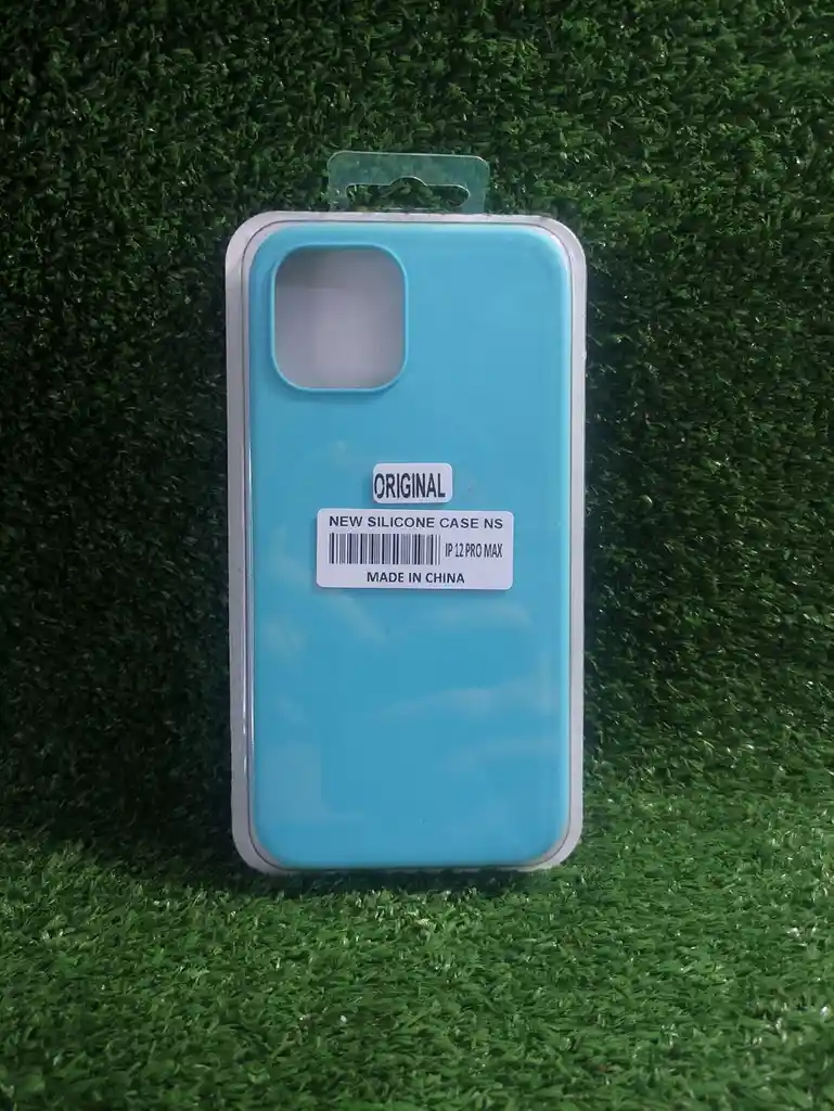 Iphone 12 Pro Max Forro Protector| Silicone Case | Azul Capri | Iphone | Carcasa | Funda | Anti Humedad