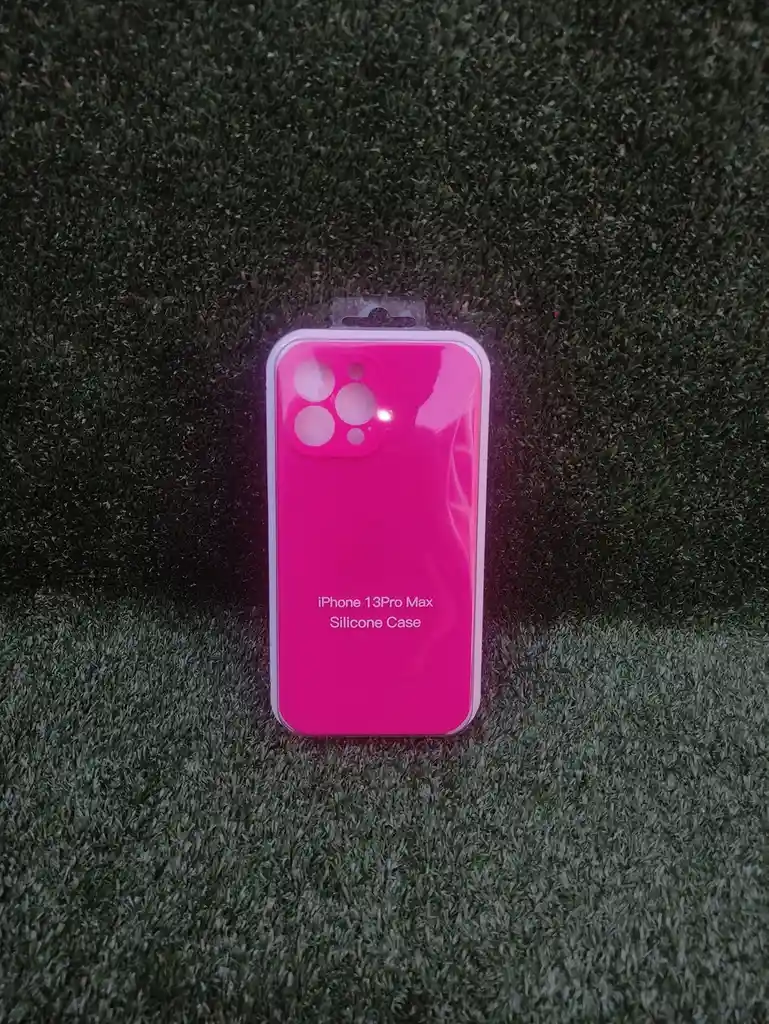 Iphone 13 Pro Max | Forro Protector| Silicone Case | Fucsia Neon | Iphone | Carcasa | Funda | Anti Humedad