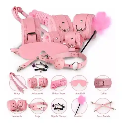 Kit Bondage X 10 Rosado