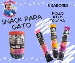 Snack, Churu, Papilla 15gr Para Gato Cremoso Sabores Surtidos Pollo, Salmon, O Trucha