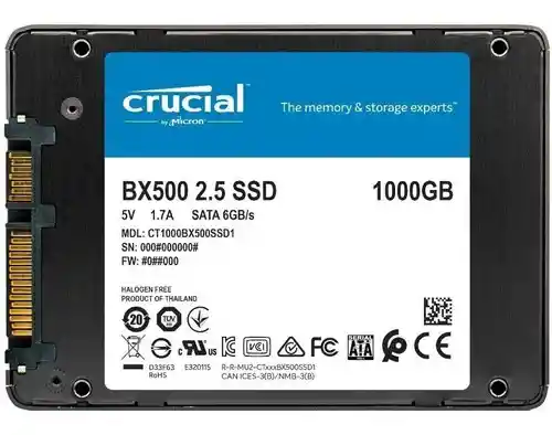 Disco Duro Estado Solido Bx500 Crucial De 1tb