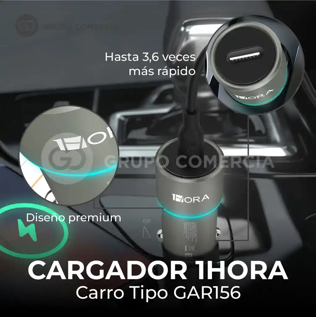 Cargador Para Auto Turbo Auto Cable Tipo C A Tipo C Original