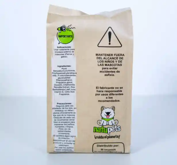 Pañitos Húmedos Para Mascota (100% Compostables)