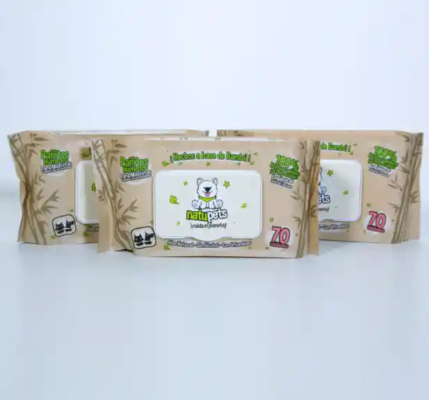 Pañitos Húmedos Para Mascota (100% Compostables)