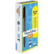  Lapiceros Con Tapa Caja X 12  Paper Mate  Color Cafe 1 Und 