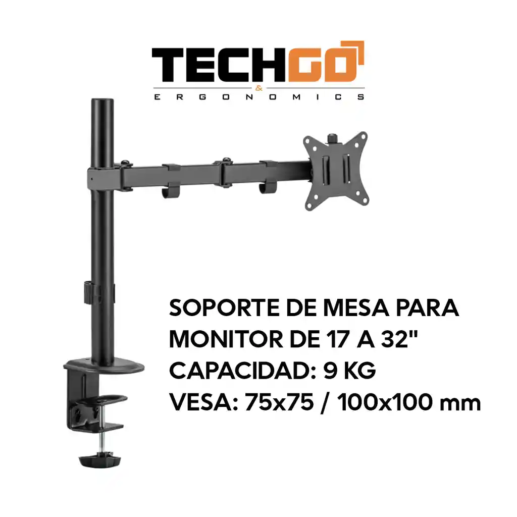 Soporte De Escritorio Tv / Monitor 17~32, Techgo Spm-1103