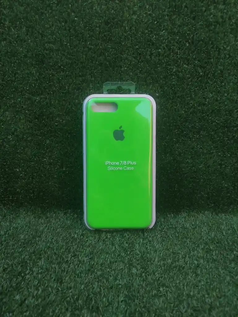 Iphone 8 Plus | Forro Protector| Silicone Case | Verde Neon | Iphone | Carcasa | Funda | Anti Humedad