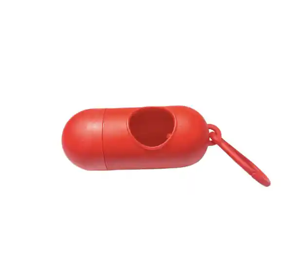 Dispensador Rojo De Bolsas Para Mascota