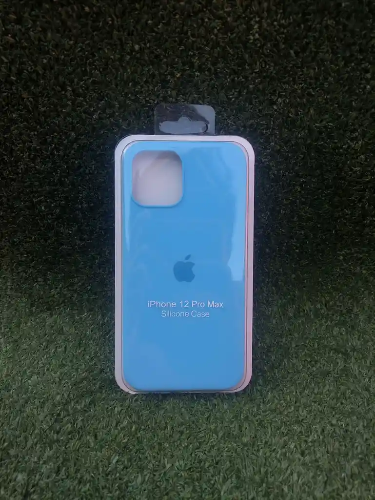 Iphone 12 Pro Max Forro Protector| Silicone Case | Azul Capri | Iphone | Carcasa | Funda | Anti Humedad