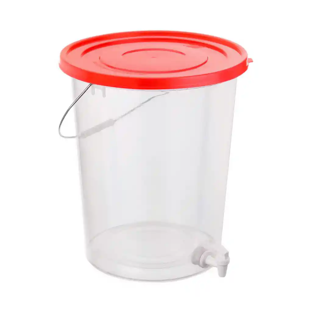 Balde Comercial Con Dispensador Y Tapa Hermética Grande 20 Litros