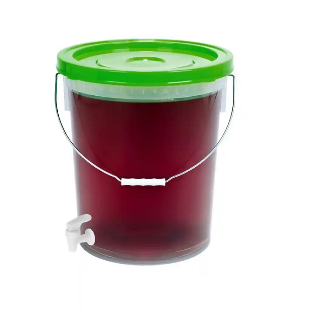 Balde Comercial Con Dispensador Y Tapa Hermética Grande 20 Litros