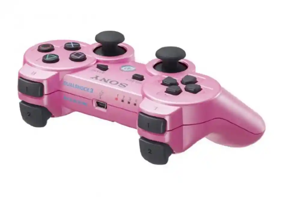 Control Joystick Inalámbrico Sony Playstation Dualshock 3 Rosa