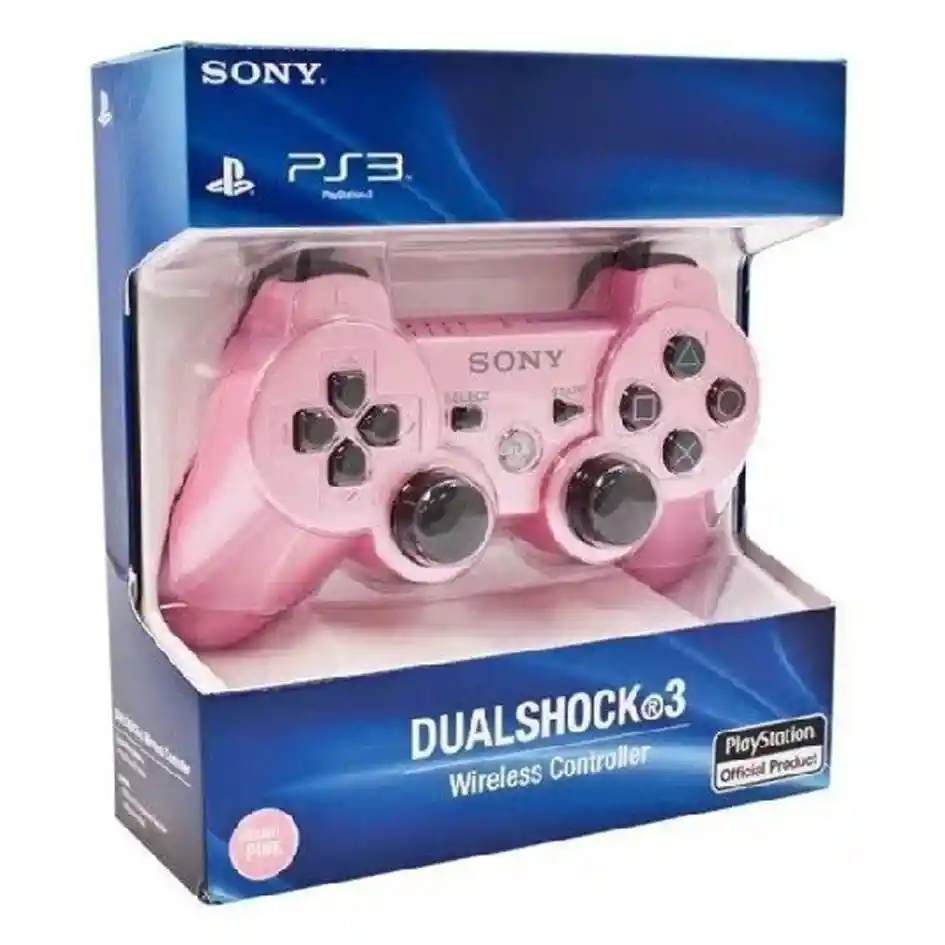 Control Joystick Inalámbrico Sony Playstation Dualshock 3 Rosa