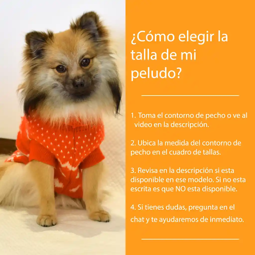 Saco Zanahoria Extra Suave Para Perro Con Botones Delanteros