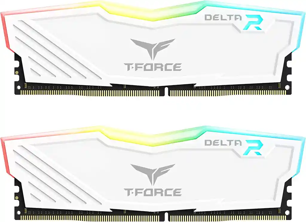 Tarjeta De Memoria T-force Delta Rgb Ddr4 8 Gb 3600 Mhz (pc4-28800) Cl18 Módulo De Memoria Para Juegos De Escritorio - Blanco