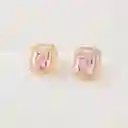 Aretes Topo Rosa Veramorest