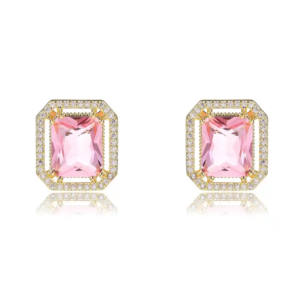 Aretes Topo Rosa Veramorest