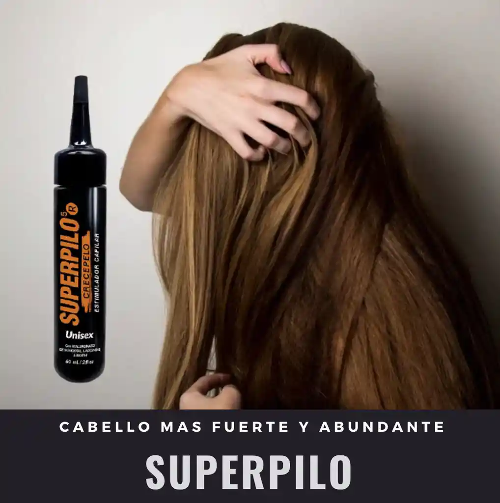 Shampoo Crecepelo + Superpilo/ Acelera El Crecimiento Del Cabello Y Barba/ Con Minoxidil/unisex