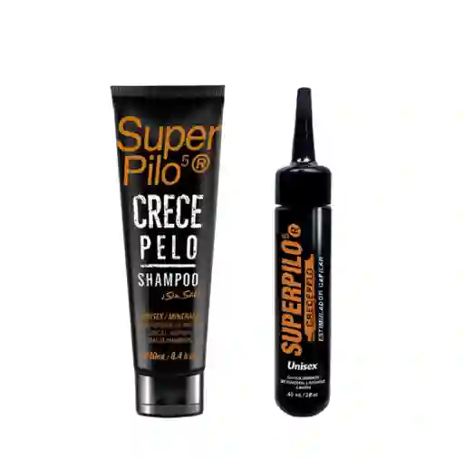 Shampoo Crecepelo + Superpilo/ Acelera El Crecimiento Del Cabello Y Barba/ Con Minoxidil/unisex