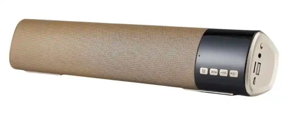 Bocina Speaker B28s Portátil Con Bluetooth Dorado