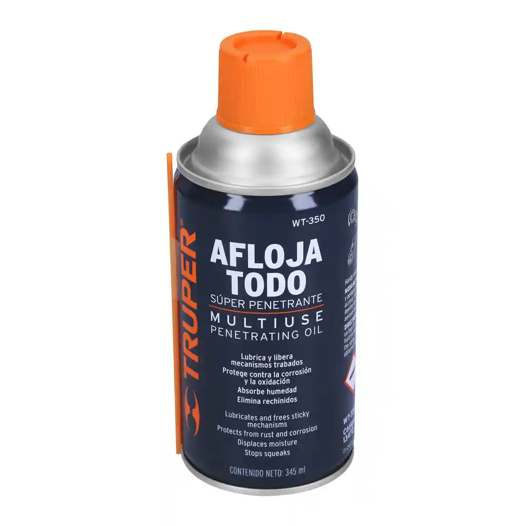 Aceite Multiusos En Aerosol, Aflojatodo 345ml (12oz), Truper