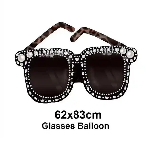 2 Globos Lentes De Sol Negros - Gafas De Sol - Playa - Fiesta