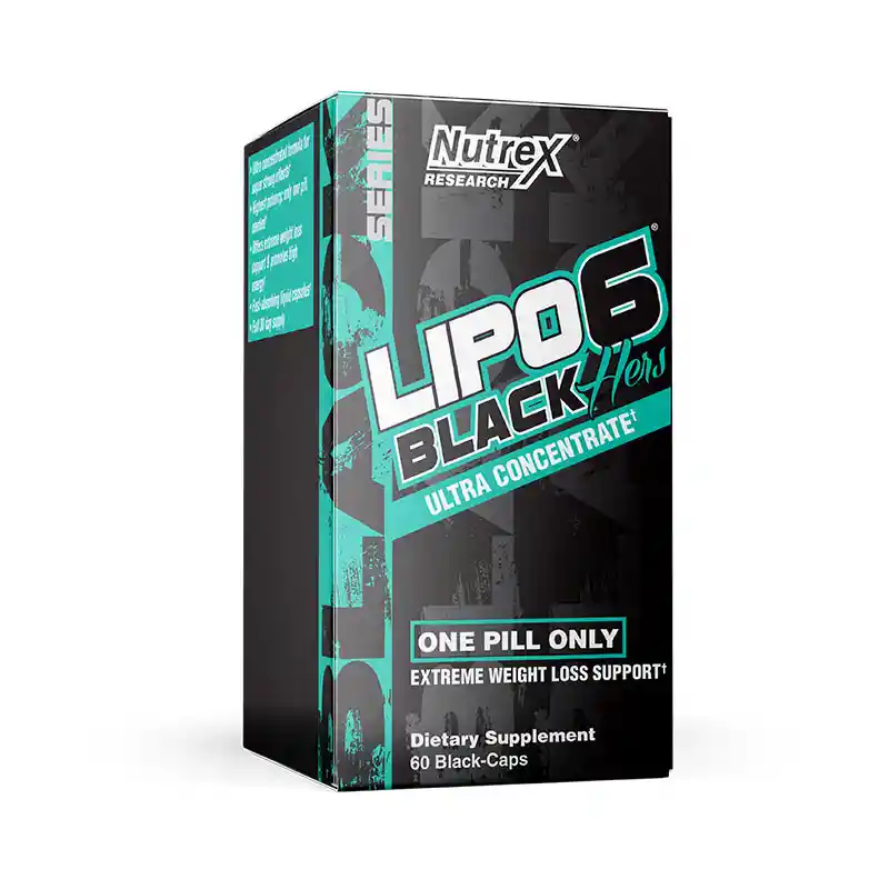 Lipo 6 Black Hers 60 Capsules Ultraconcentrado De Nutrex