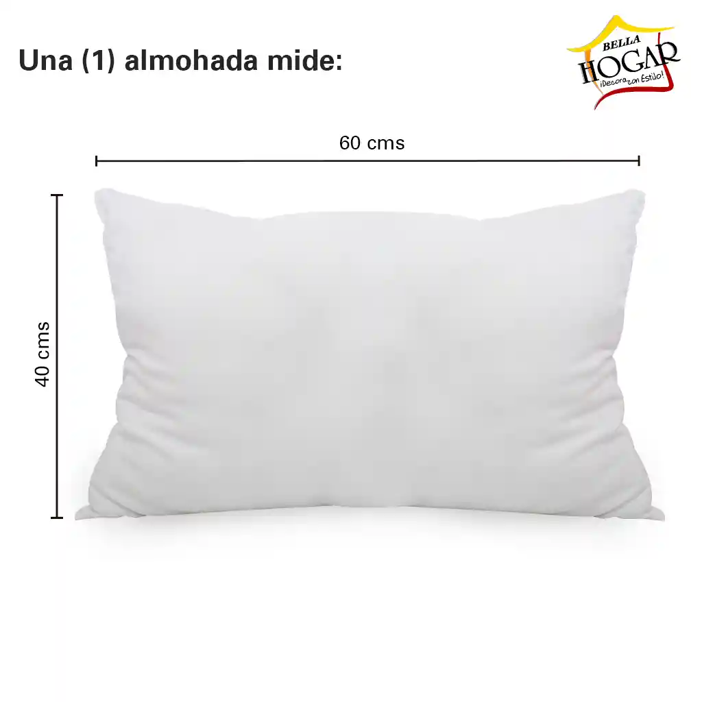 Almohada Kit X2 Ecomax 40 X 60 Cms Gris