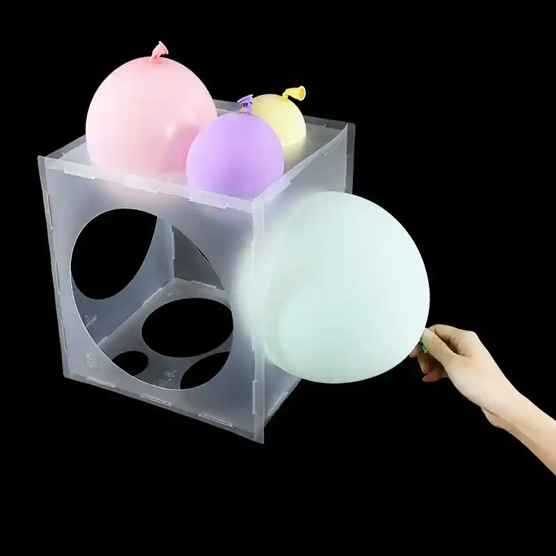 Cubo Medidor, Caja De Calibrador De Globos Plegable 9 Tamaños