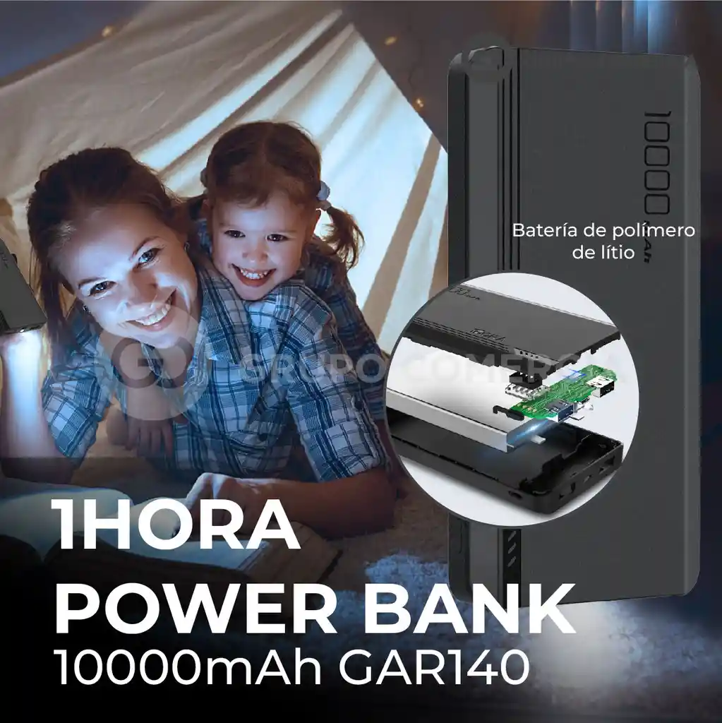 Power Bank Cargador Portatil 10.000mah 1hora Original