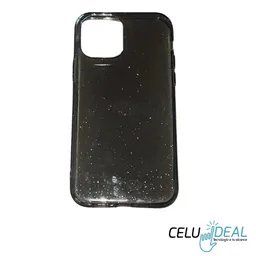 Estuche Transparente Escarchado Negro Iphone 12/ 12 Pro