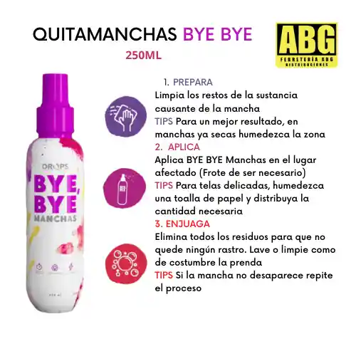 Bye Bye Quitamanchas X2 Unidades (500ml)