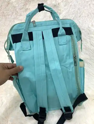Bolso Pañalera Multifuncional Bebe Gatico Gris Claro Ref1406