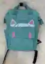Bolso Pañalera Multifuncional Bebe Gatico Gris Claro Ref1406
