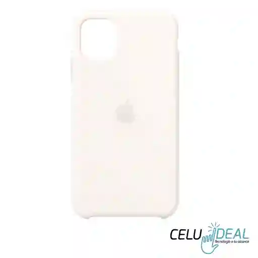 Estuche Silicona Iphone 14 Plus / 15 Plus Blanco