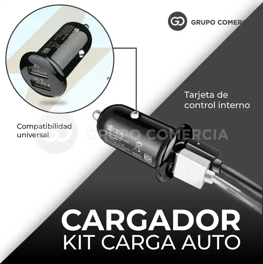 Cargador De Celular Para Vehiculo Dual Usb Original