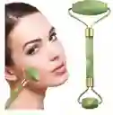 Rodillo Facial Piedra De Jade Doble Masajeador Facial Anti Edad