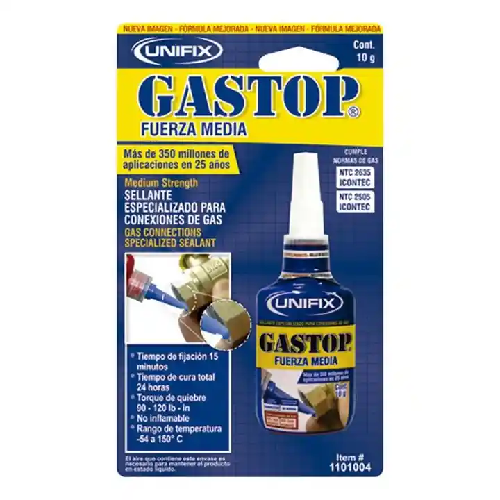 Gastop Fuerza Media 10 Gr Unifix