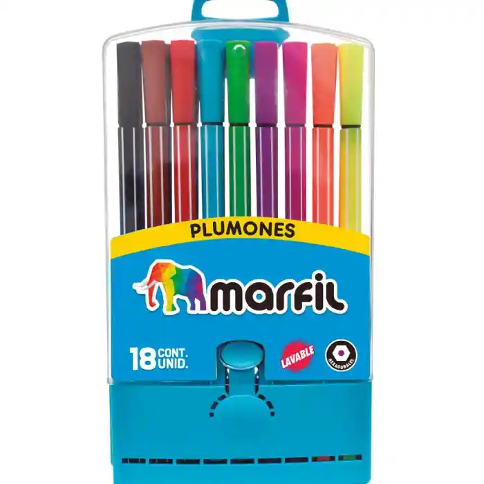 Plumones Marfil X18