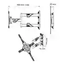 Soporte De Pared Tv 32-55 Pulgadas North Bayou Nb P4