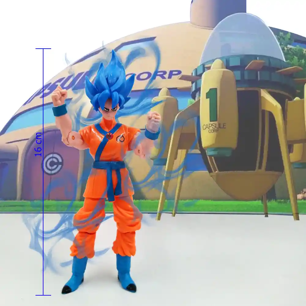 Goku Blue Figuras Dragon Ball Heros Muñecos Juguetes