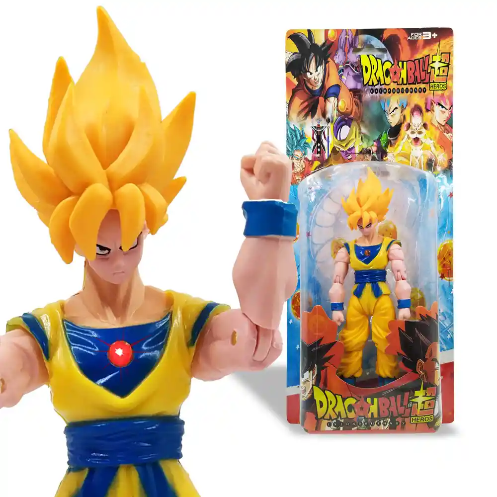 Goku Super Sayayin Figuras Dragon Ball Heros Muñecos Juguetes