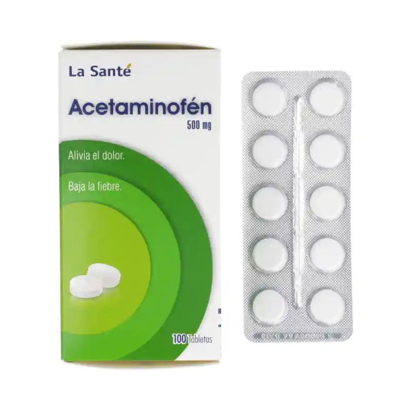 Acetaminofen | 500 Mg| Tableta |oral | Sobre X 10 | La Sante
