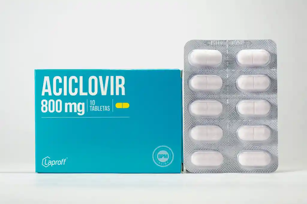 Aciclovir | 800 Mg | Tableta | Oral | Sobre X 10 | Laproff