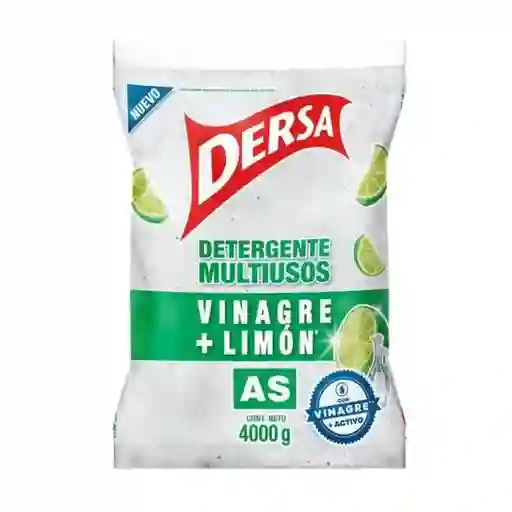 Detergente Polvo 4000gr Dersa Vinag-limon