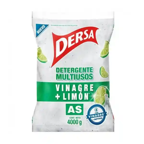 Detergente Polvo 4000gr Dersa Vinag-limon